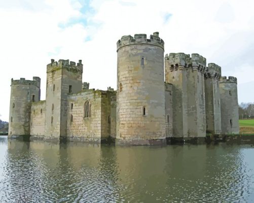 England Bodiam Castle Paint By Numbers