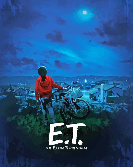 Et Extra Terrestrial Poster Paint By Numbers