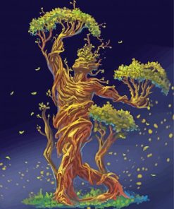 Fantasy Tree Man Art Paint By Numbers