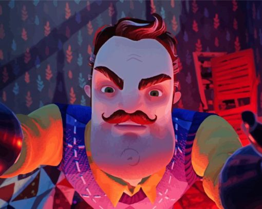 Hello Neighbor Animated Movie Paint By Numbers