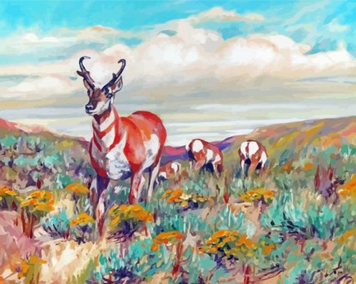 Pronghorn Art Paint By Numbers