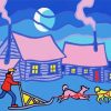 Winter Time By Ted Harrison Paint By Numbers