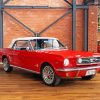 1966 Red Ford Mustang Paint By Numbers