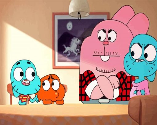Amazing World Of Gumball Paint By Numbers