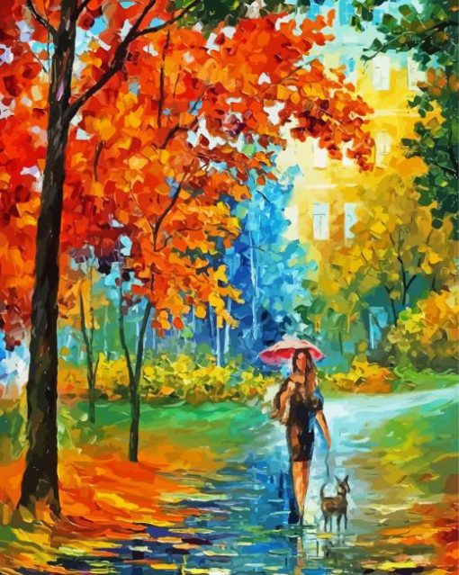 Autumn Stroll Art Paint By Numbers