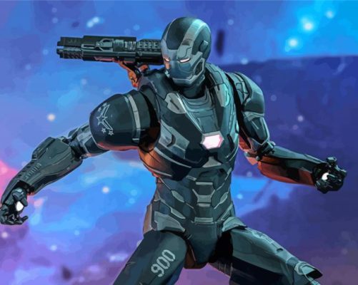 Avengers Endgame War Machine Paint By Numbers