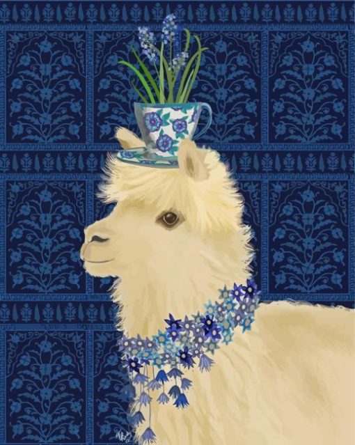 Baby Llama Paint By Numbers
