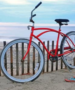 Beach Bike Paint By Numbers