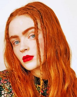 Beautiful Sadie Sink Paint By Numbers