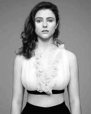 Black And White Actress Thomasin McKenzie Paint By Numbers