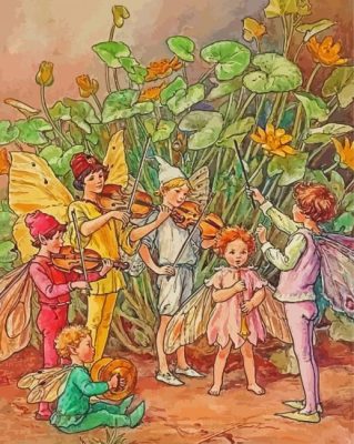 Cicely Mary Barker Fairy Orchestra Paint By Numbers