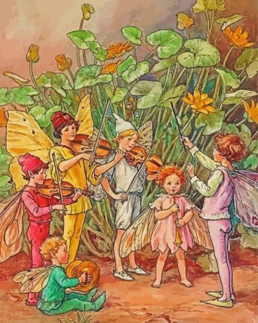 Cicely Mary Barker Fairy Orchestra Paint By Numbers