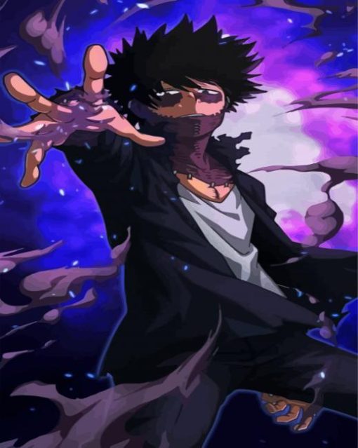 Dabi Anime Character Paint By Numbers