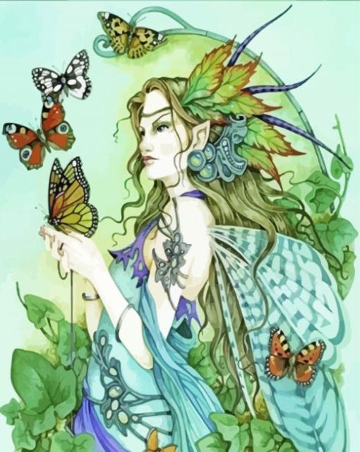 Fairy And Butterflies Paint By Numbers