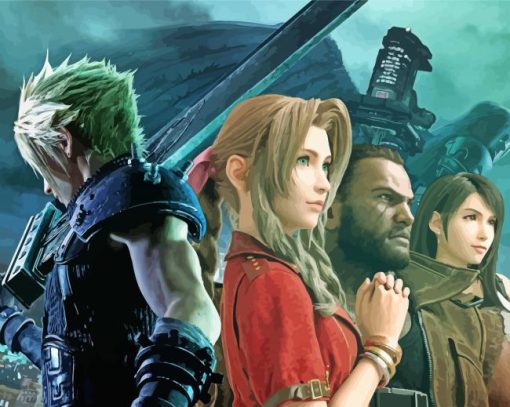 Final Fantasy VII Characters Paint By Numbers