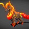 Fire Unicorn Paint By Numbers