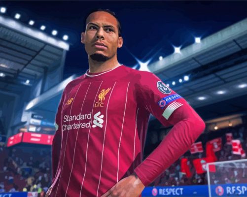 Football Player Virgil Van Dijk Paint By Numbers