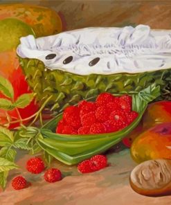 Fruit Grown In The Seychelles Marianne North Paint By Numbers
