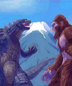 Godzilla Vs Kong Paint By Numbers