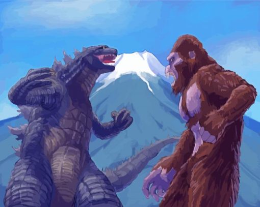 Godzilla Vs Kong Paint By Numbers