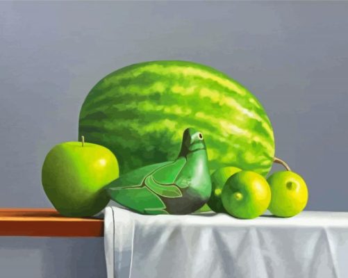 Green Still Life Paint By Numbers