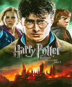 Harry Potter And The Deadly Hallows Poster Paint By Numbers