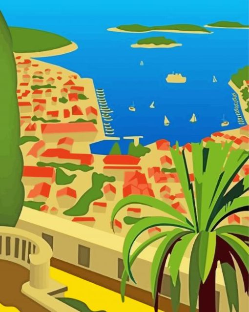 Hvar Poster Paint By Numbers