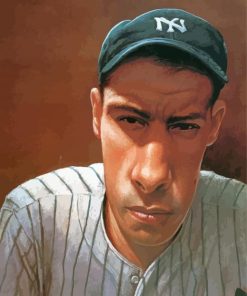 Joe DiMaggio Caricature Paint By Numbers