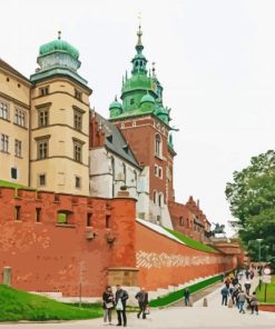 Krakow Wawel Royal Castle Paint By Numbers