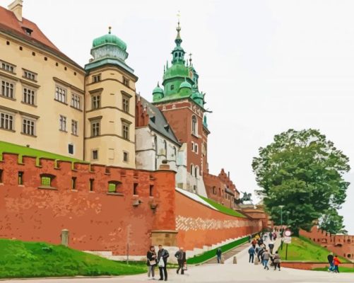 Krakow Wawel Royal Castle Paint By Numbers