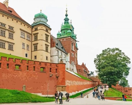 Krakow Wawel Royal Castle Paint By Numbers