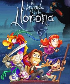 La Leyenda De La llorona Animation Poster Paint By Numbers