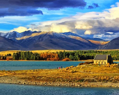 Lake Tekapo View Paint By Numbers