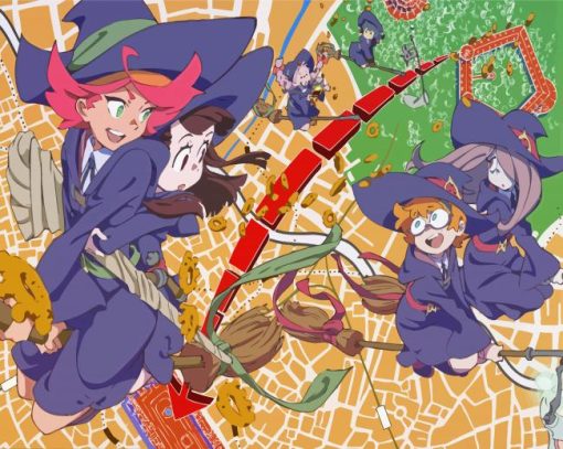 Little Witch Academia Paint By Numbers