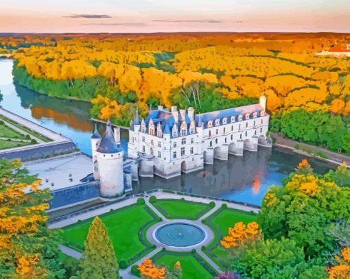 Loire Valley Castle In France Paint By Numbers