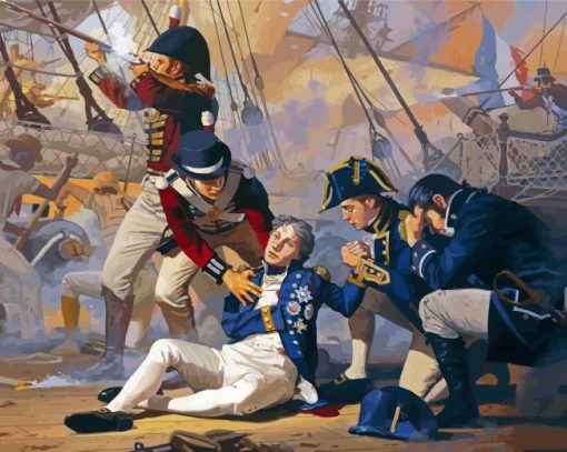 Lord Nelson Battle Scene Paint By Numbers