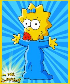 Maggie Simpson Poster Paint By Numbers