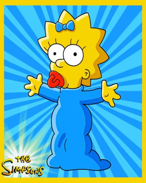 Maggie Simpson Poster Paint By Numbers