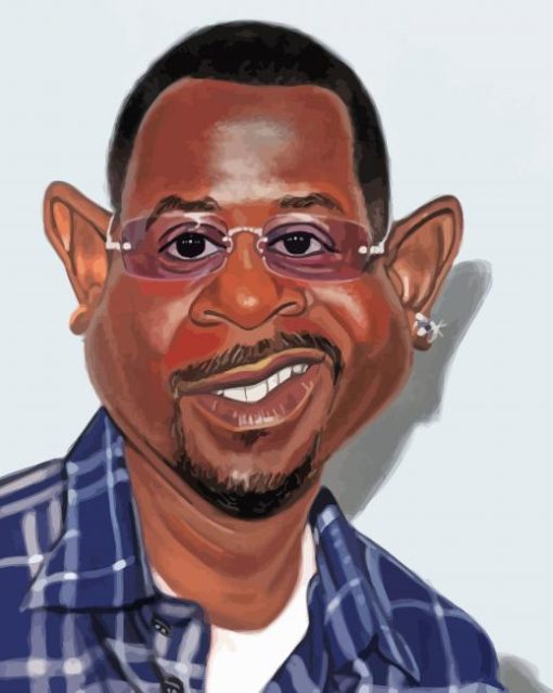 Martin Lawrence Caricature Paint By Numbers