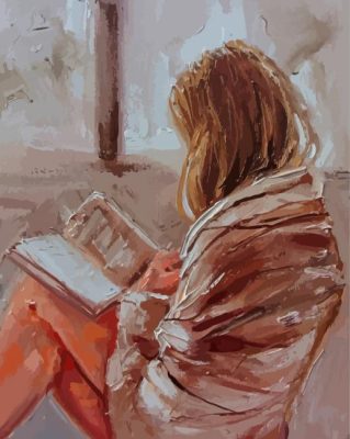 Monika Luniak Woman Reading Paint By Numbers