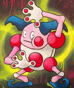 Mr Mime Pokemon Paint By Numbers