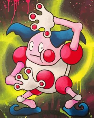 Mr Mime Pokemon Paint By Numbers