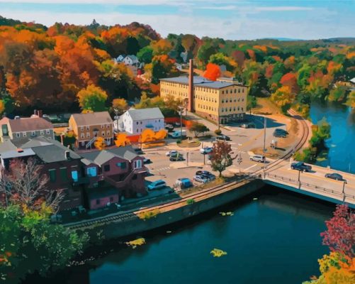 New Hampshire Buildings Paint By Numbers