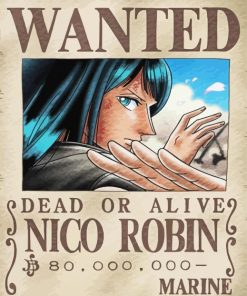 Nico Robin One Piece Wanted Paint By Numbers