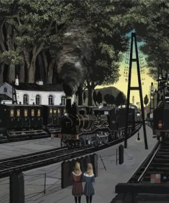 Paul Delvaux Station Forestiere Paint By Numbers