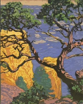 Pinon Grand Canyon Gustave Baumann Paint By Numbers