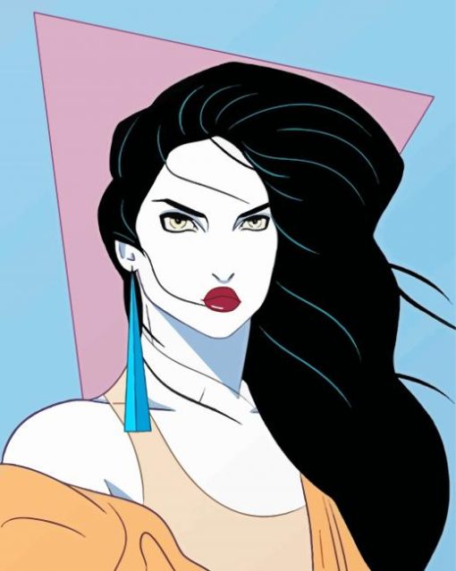 Pocahontas Patrick Nagel Art Style Paint By Numbers