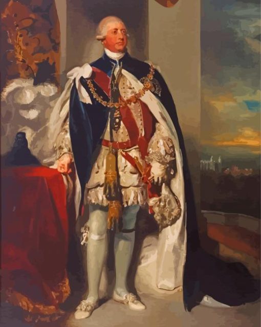 Portrait Of King George III Paint By Numbers