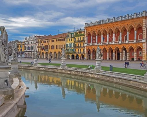 Prato Della Valle Padua In Italy Paint By Numbers