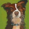 Red And White Border Collie Dog Animal Paint By Numbers